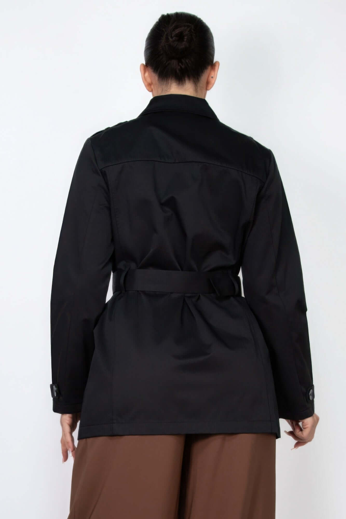 Ophira Belted Double Breasted Coat Notch Lapel Buy - Smile Sparker