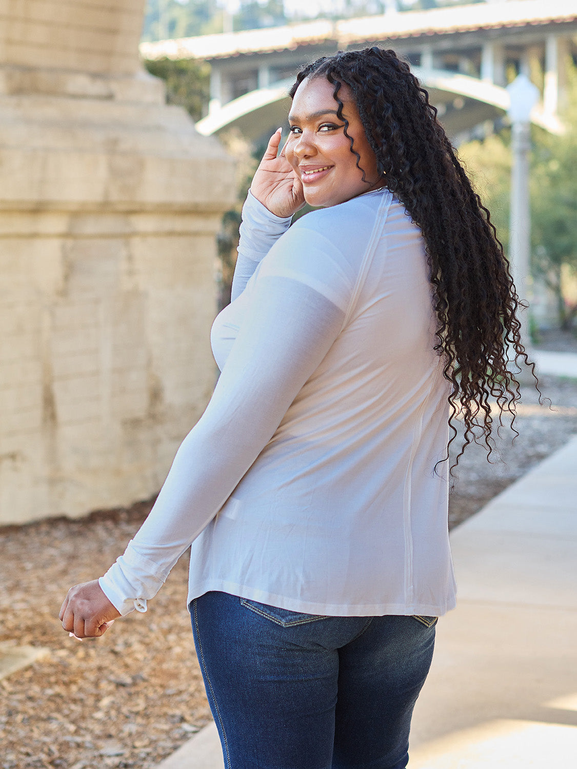 Basic Bae Full Size Round Neck Long Sleeve T-Shirt - TOPS - Mixed