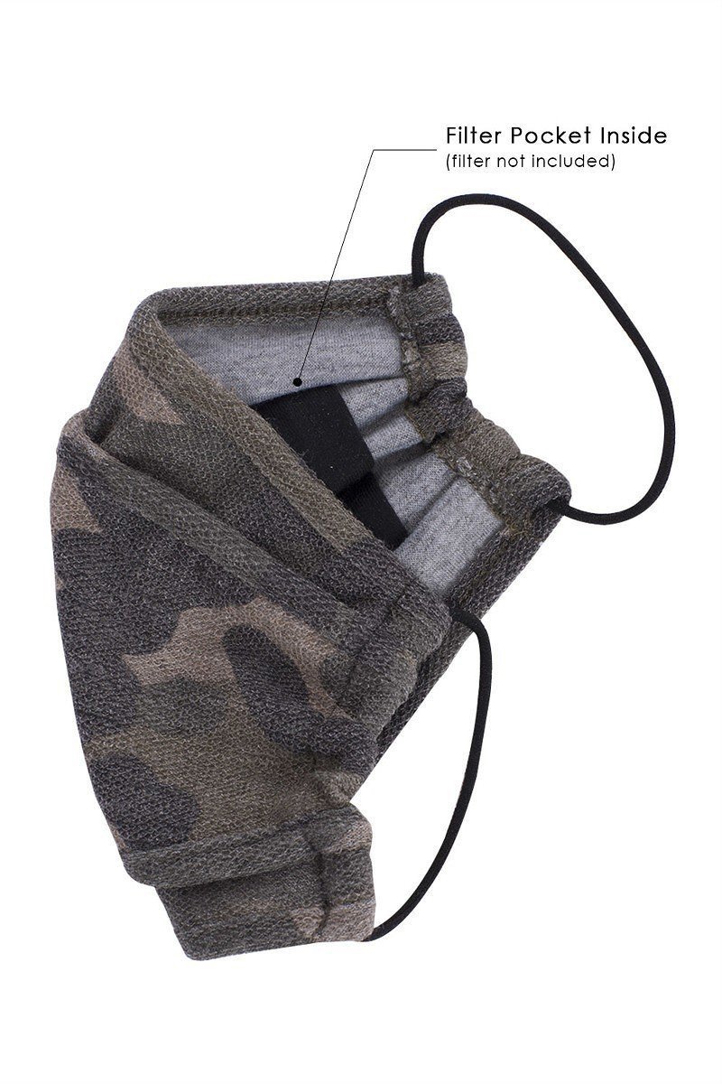 Camouflage 3d Reusable Face Mask Smile Sparker