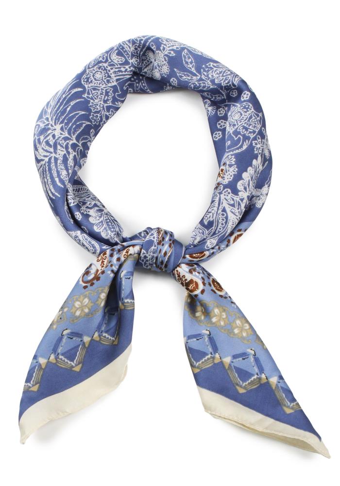 Elephant Paisley Print Satin Scarf Smile Sparker