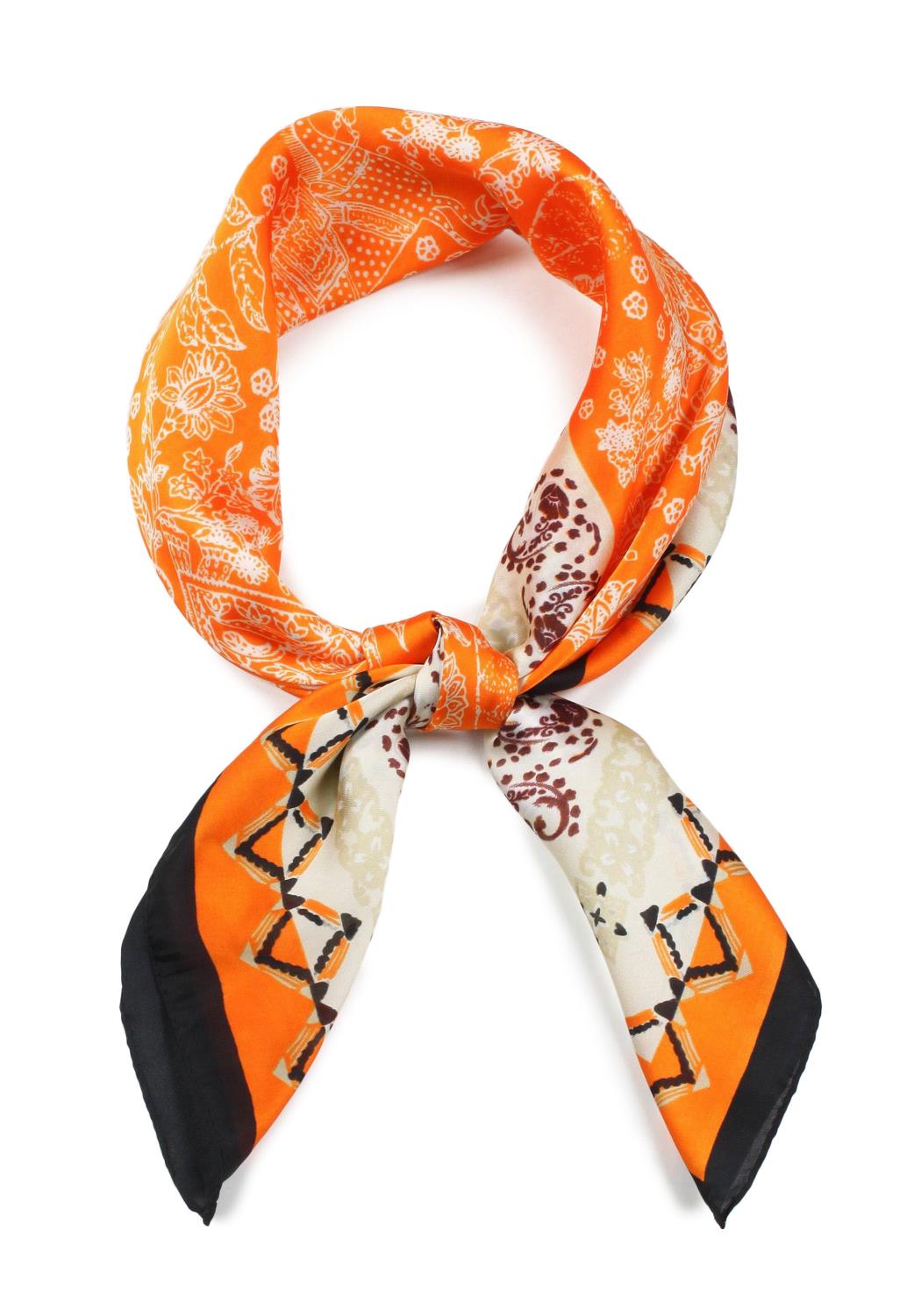 Elephant Paisley Print Satin Scarf Smile Sparker