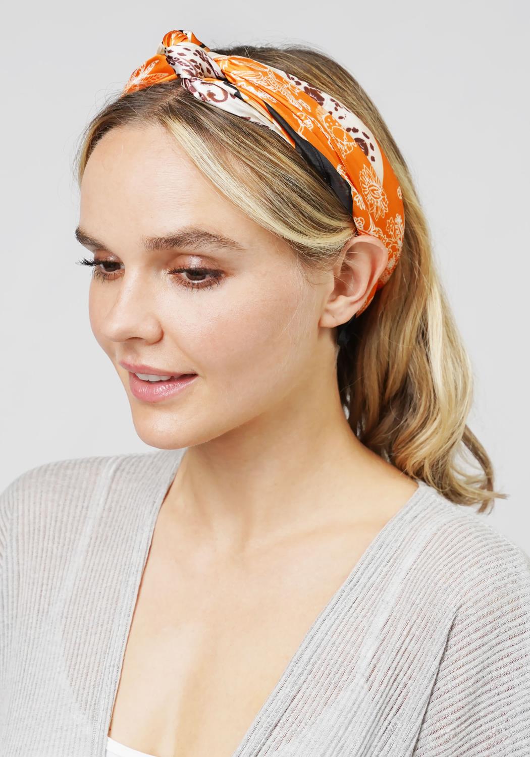 Elephant Paisley Print Satin Scarf Smile Sparker