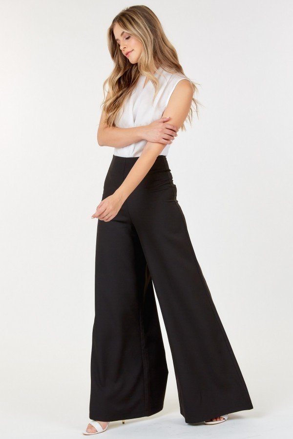 High Waist Wide Leg Flare Pants Smile Sparker