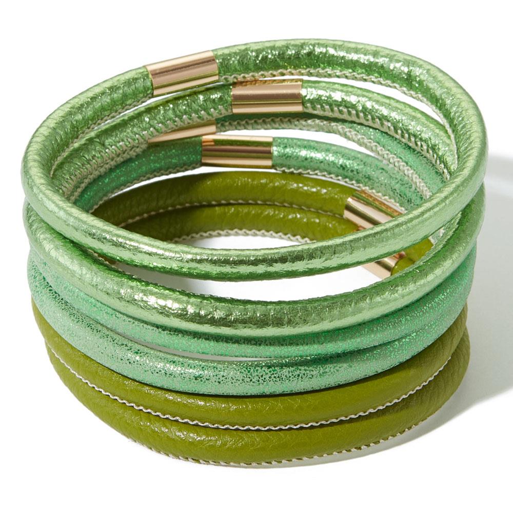 Multi Pu Bracelet Set(6pcs) Smile Sparker