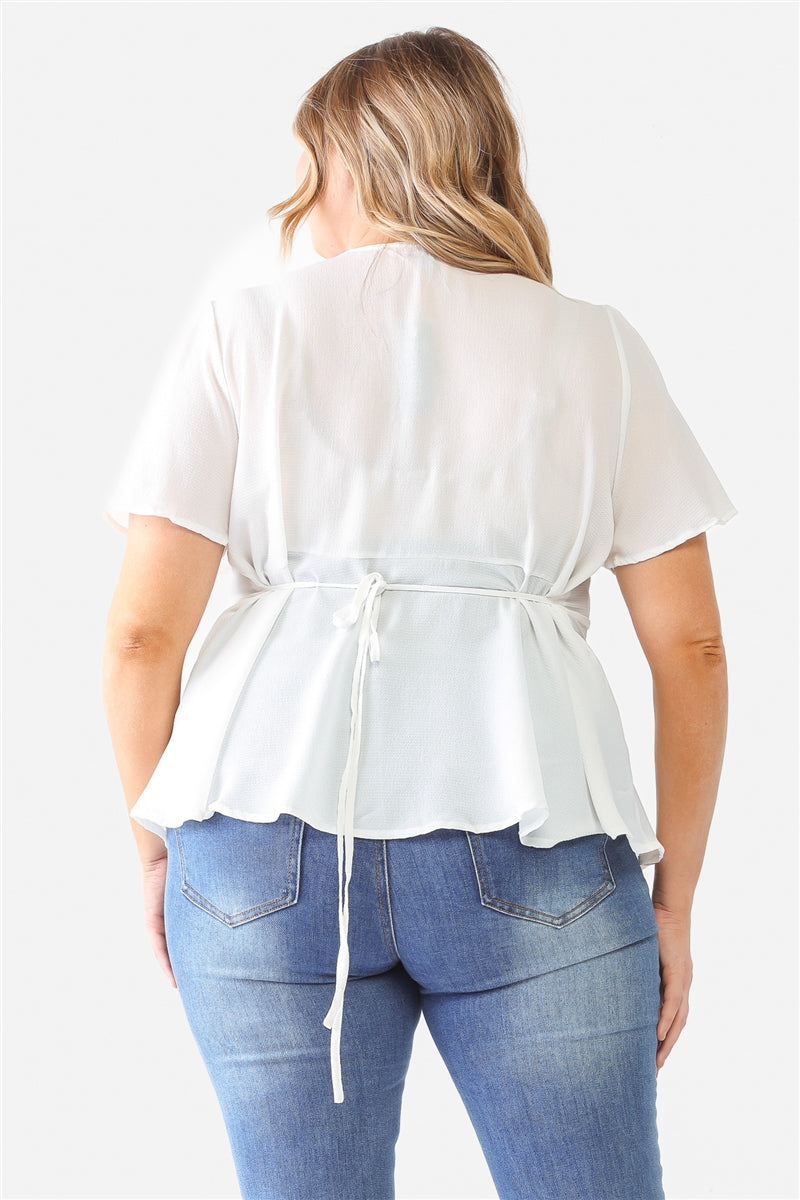 Plus Tie Detail Flare Top Smile Sparker