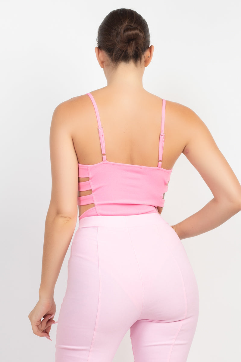 Sweetheart Side Cutouts Bodysuit Smile Sparker