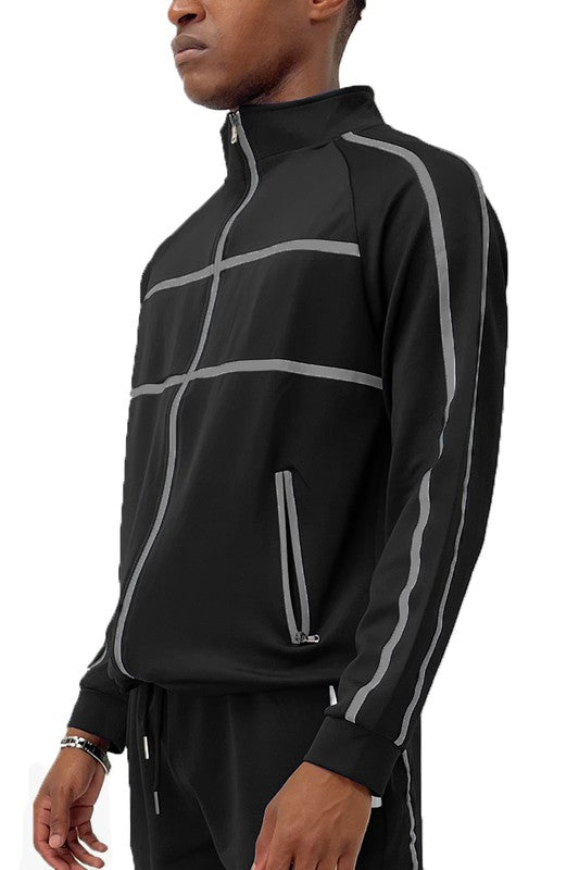 TAPE STRIPE TRACK JACKET Smile Sparker