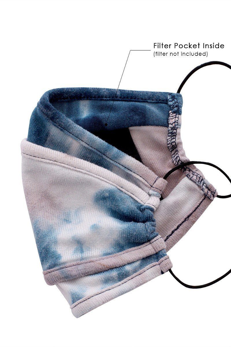 Tie Dye Trifold Reusable Face Mask Smile Sparker