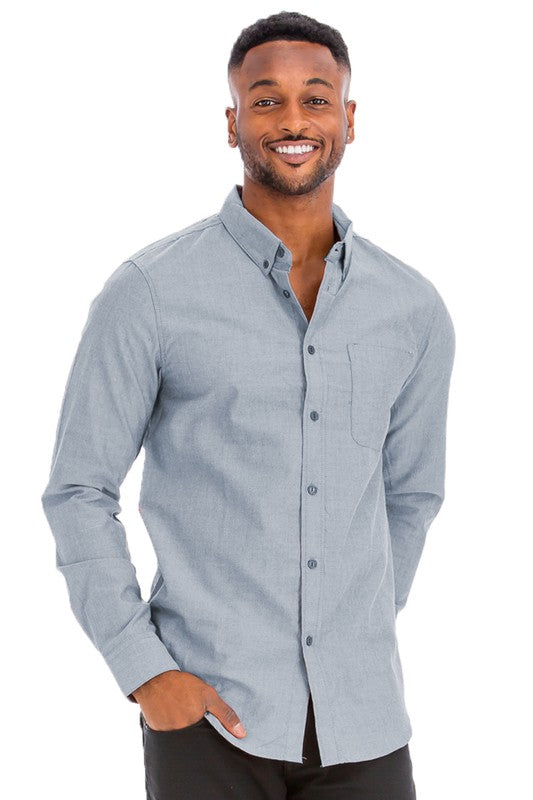 Weiv Men's Casual Long Sleeve Shirts Smile Sparker