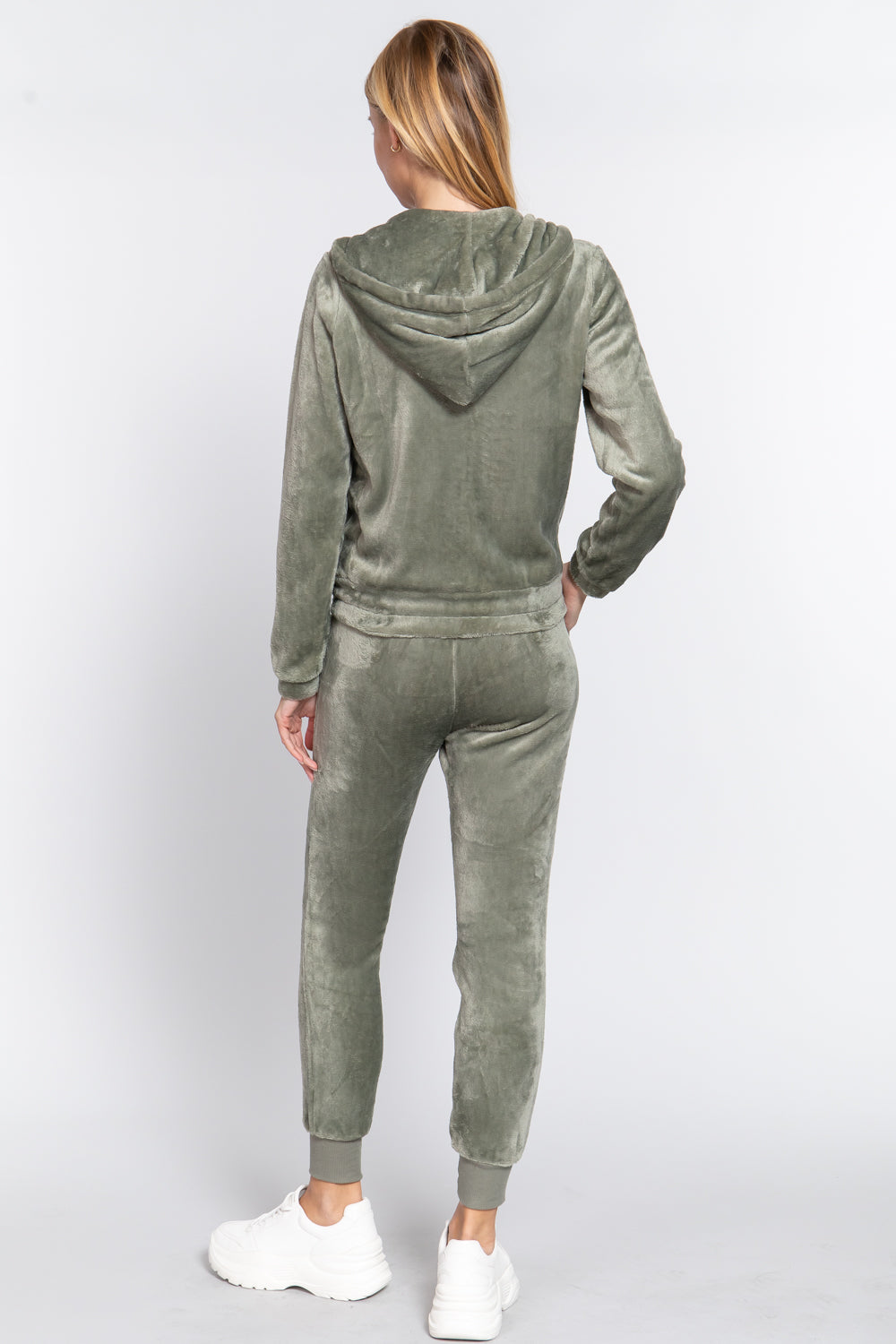 Faux Fur Jacket & Jogger Pants Set Smile Sparker