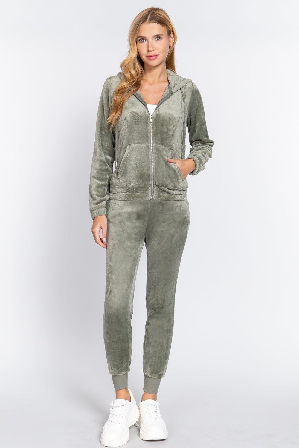 Faux Fur Jacket & Jogger Pants Set Smile Sparker