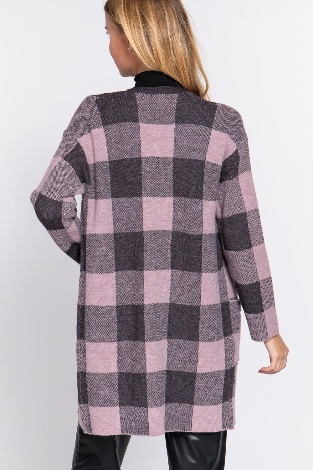 Front Open Jacquard Sweater Cardigan Smile Sparker