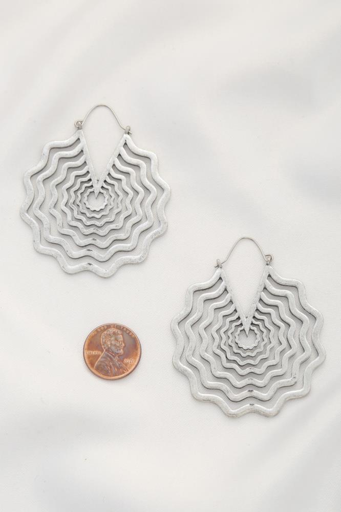 Spider Web Shape Metal Dangle Earring Smile Sparker