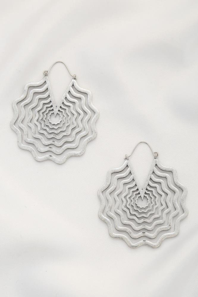Spider Web Shape Metal Dangle Earring Smile Sparker