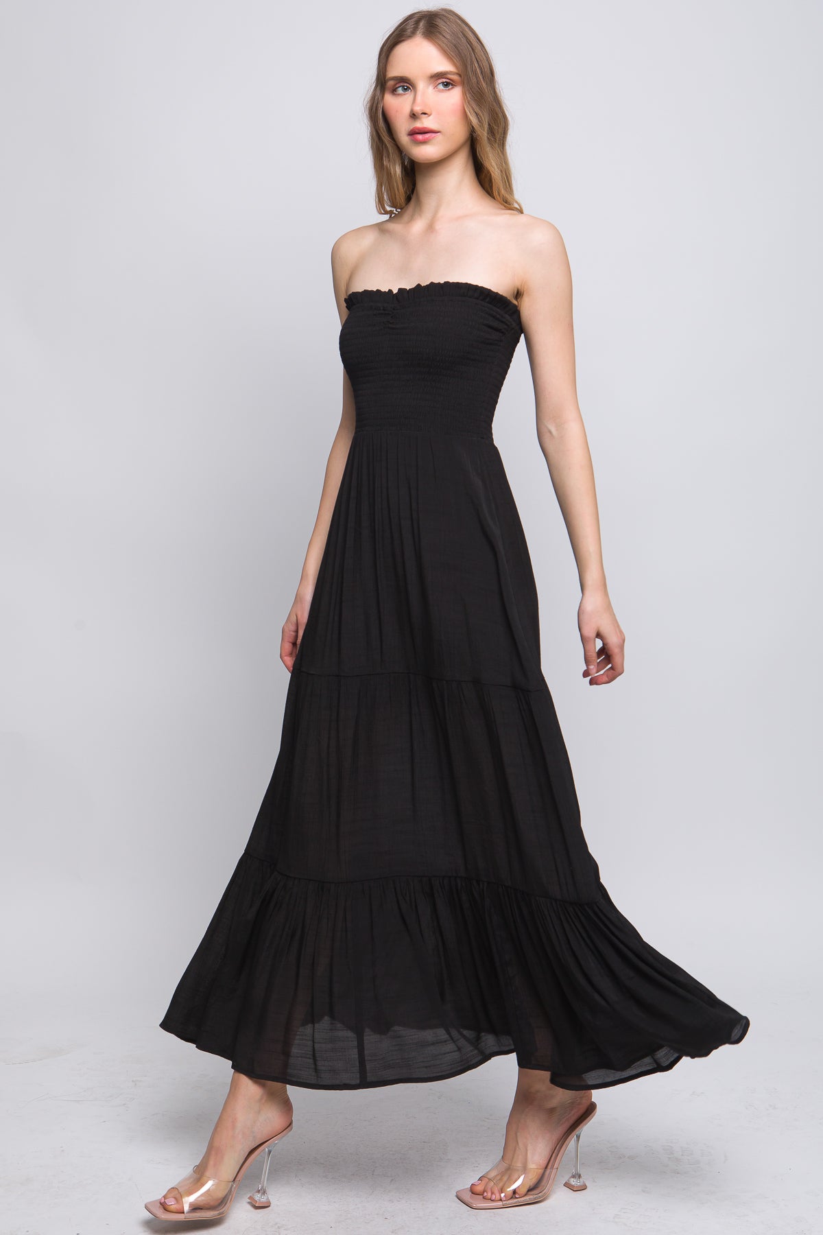 Strapless Maxi Dress Smile Sparker