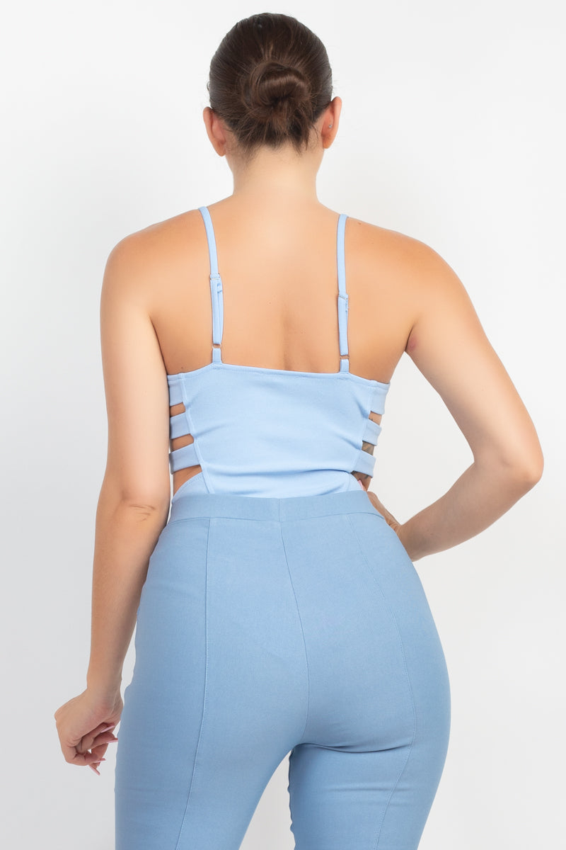 Sweetheart Side Cutouts Bodysuit Smile Sparker