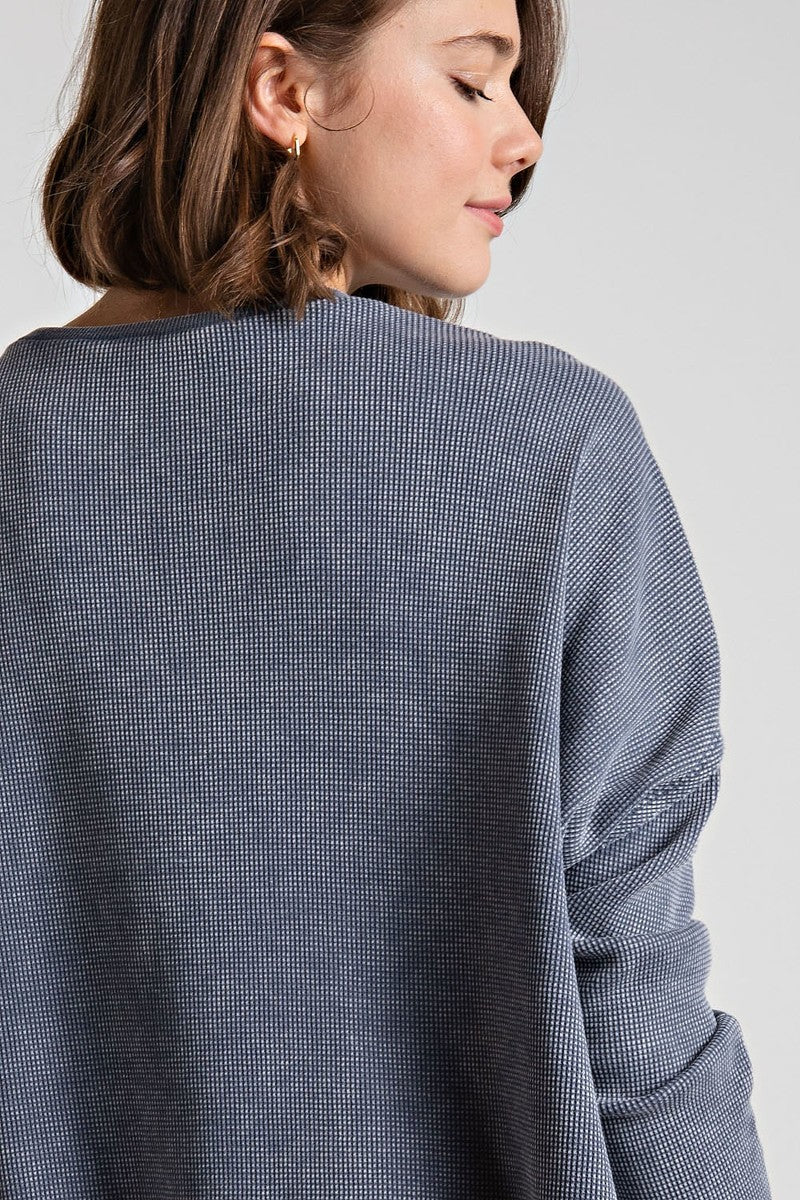 Washed Thermal Top Smile Sparker