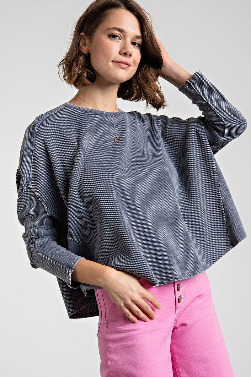 Washed Thermal Top Smile Sparker
