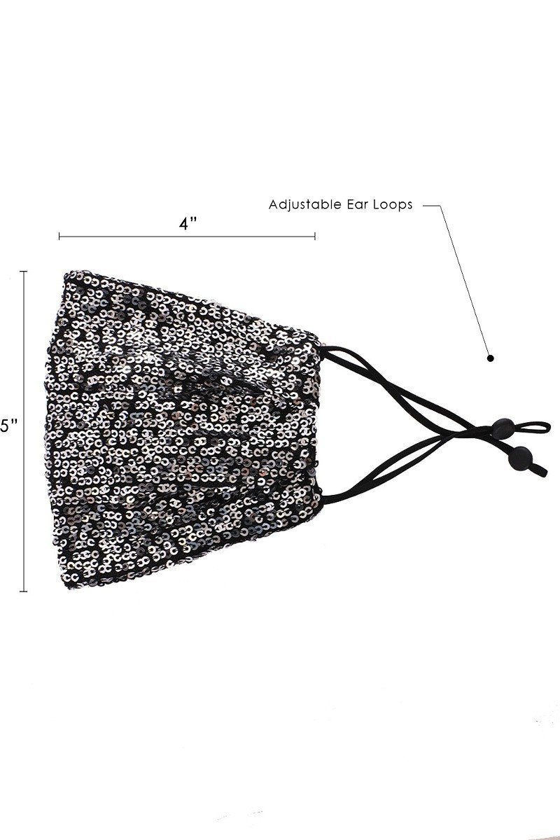 3d Sequin Fashion Facemask Smile Sparker