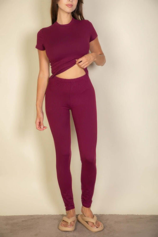 Aurevia Solid Leggings For Women High Waist Stretch Comfort - Smile Sparker