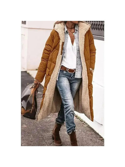 Ava | Elegant Longline Faux Fur Jacket for Women 5