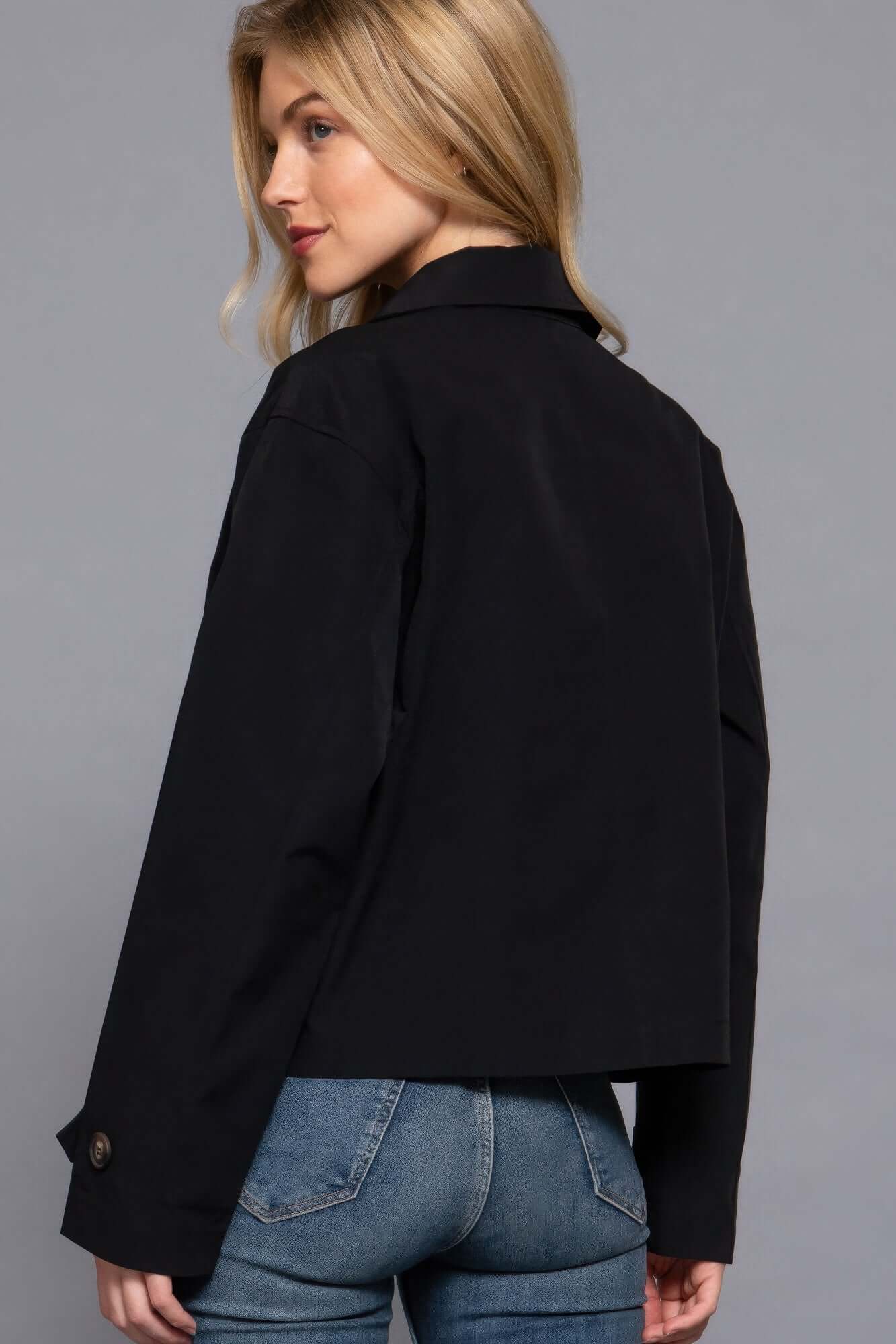 Aurevia Double Breasted Short Trench Coat For Women - Smile Sparker