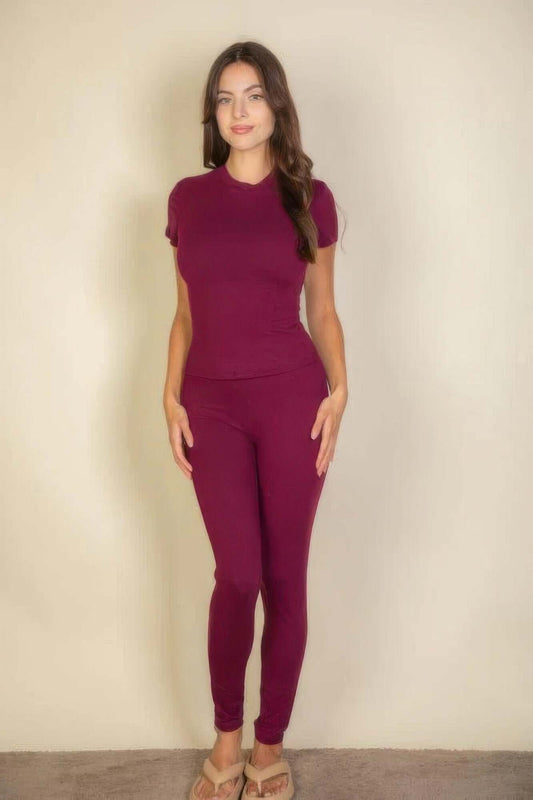 Ophira Solid Leggings For Women Stretch Comfort Everyday - Smile Sparker