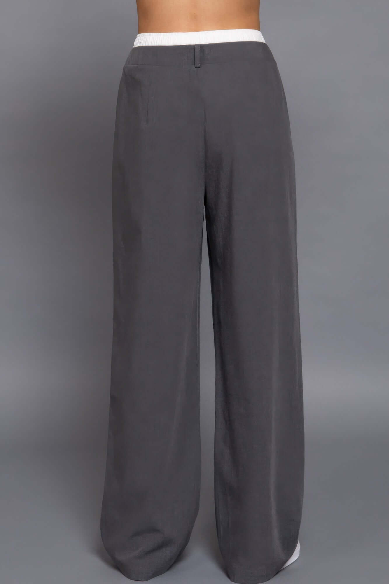 Ophira Womens Contrast Waist Boxer Straight Long Pants - Smile Sparker