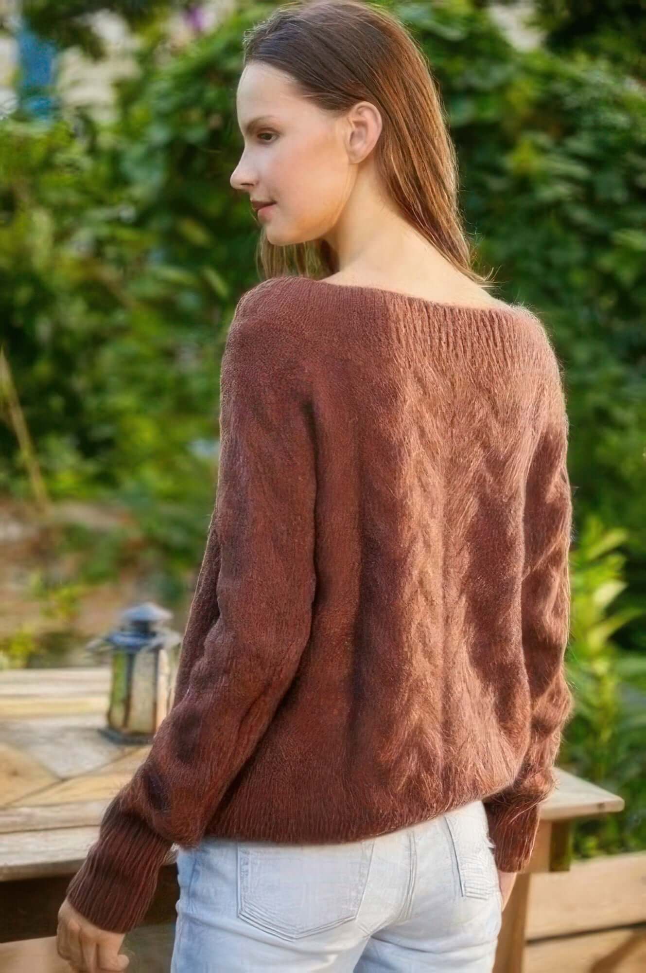 Ophira Cozy Cable Knit Sweater Women Round Neck Long Sleeve - Smile Sparker
