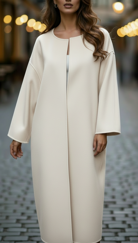 Elena | Elegant Oversized Wool Coat for Women 0