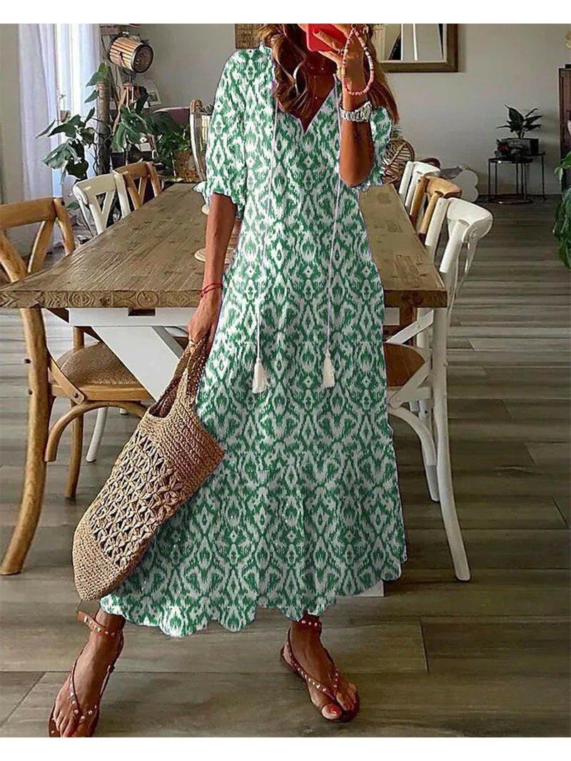 Ella | Flattering Bohemian Summer Maxi Dress 1