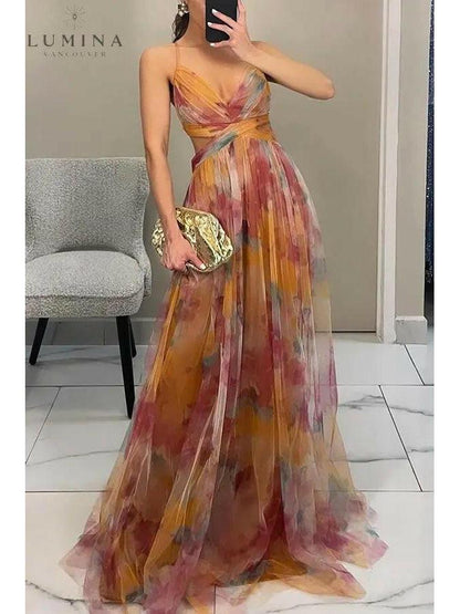 Mia | Elegant Floral Maxi Dress for Wedding Guests 0