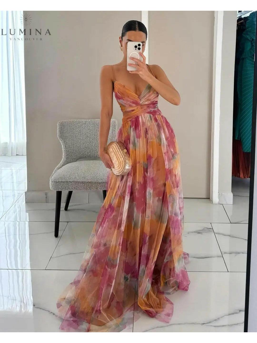 Mia | Elegant Floral Maxi Dress for Wedding Guests 1