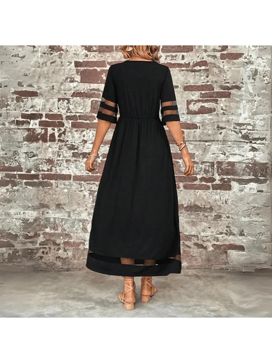 Mia | Elegant Flowy Summer Dress for Tummy Coverage 3