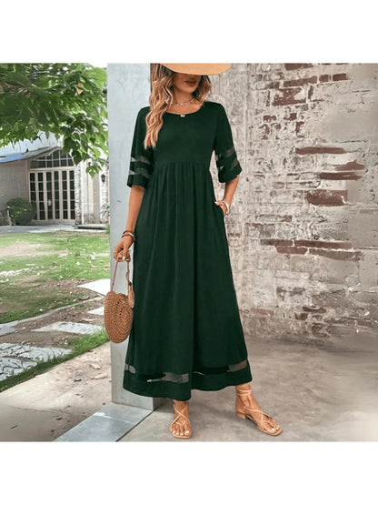 Mia | Elegant Flowy Summer Dress for Tummy Coverage 5