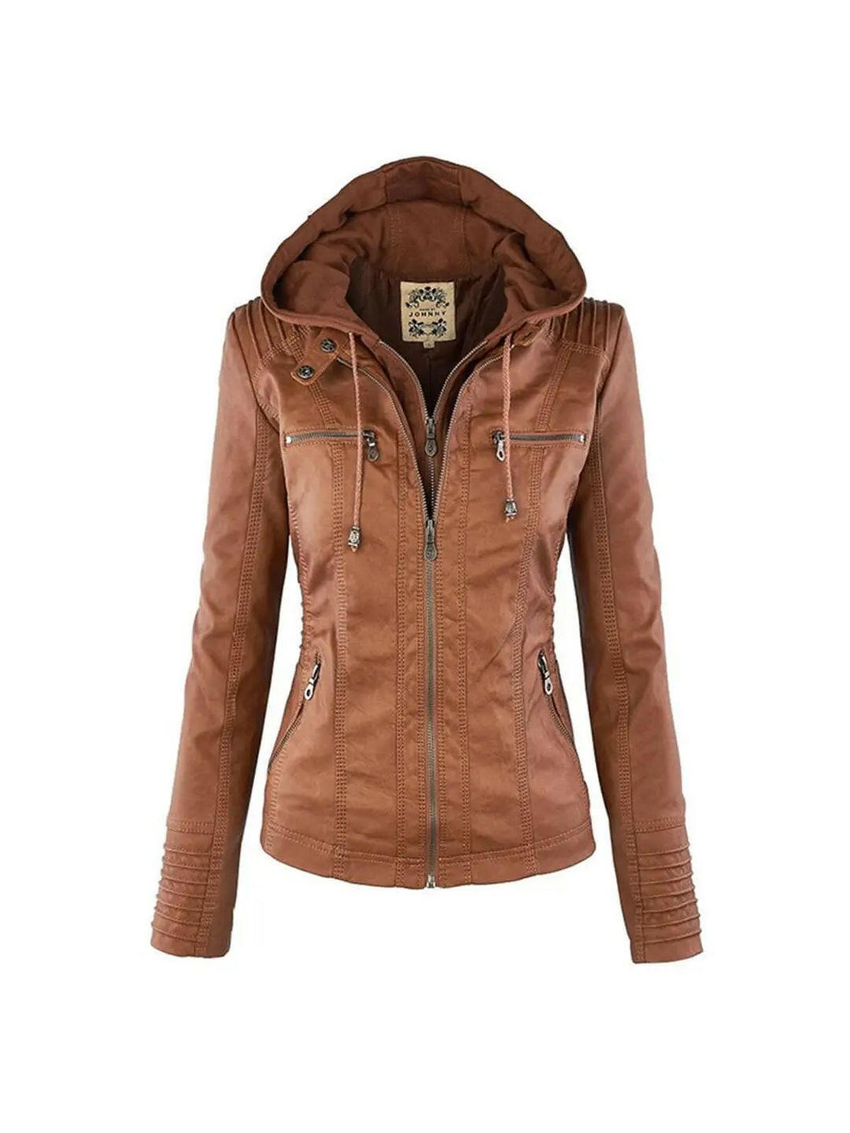 Mia | Elegant Waterproof Women's Leather Jacket for All Seasons 0