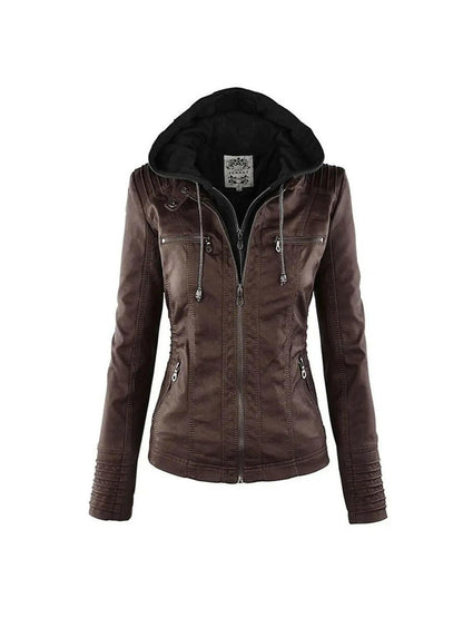 Mia | Elegant Waterproof Women's Leather Jacket for All Seasons 10