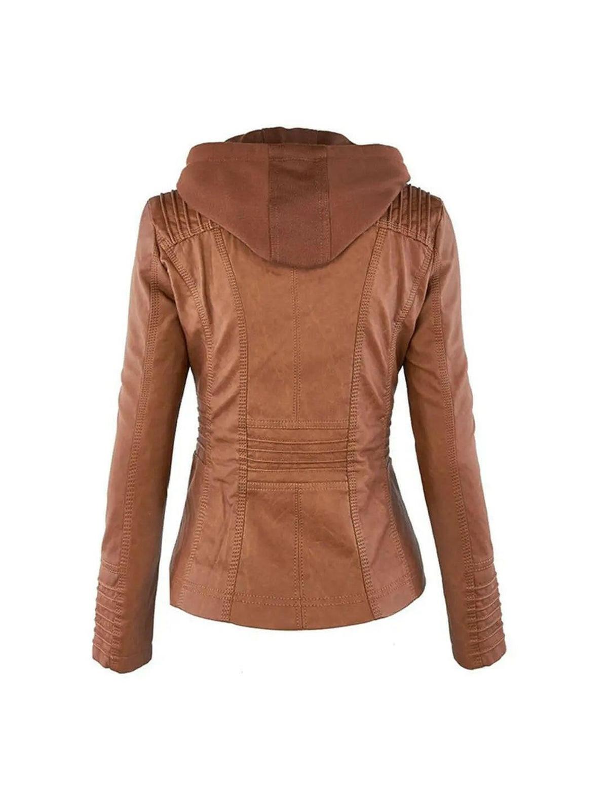 Mia | Elegant Waterproof Women's Leather Jacket for All Seasons 3