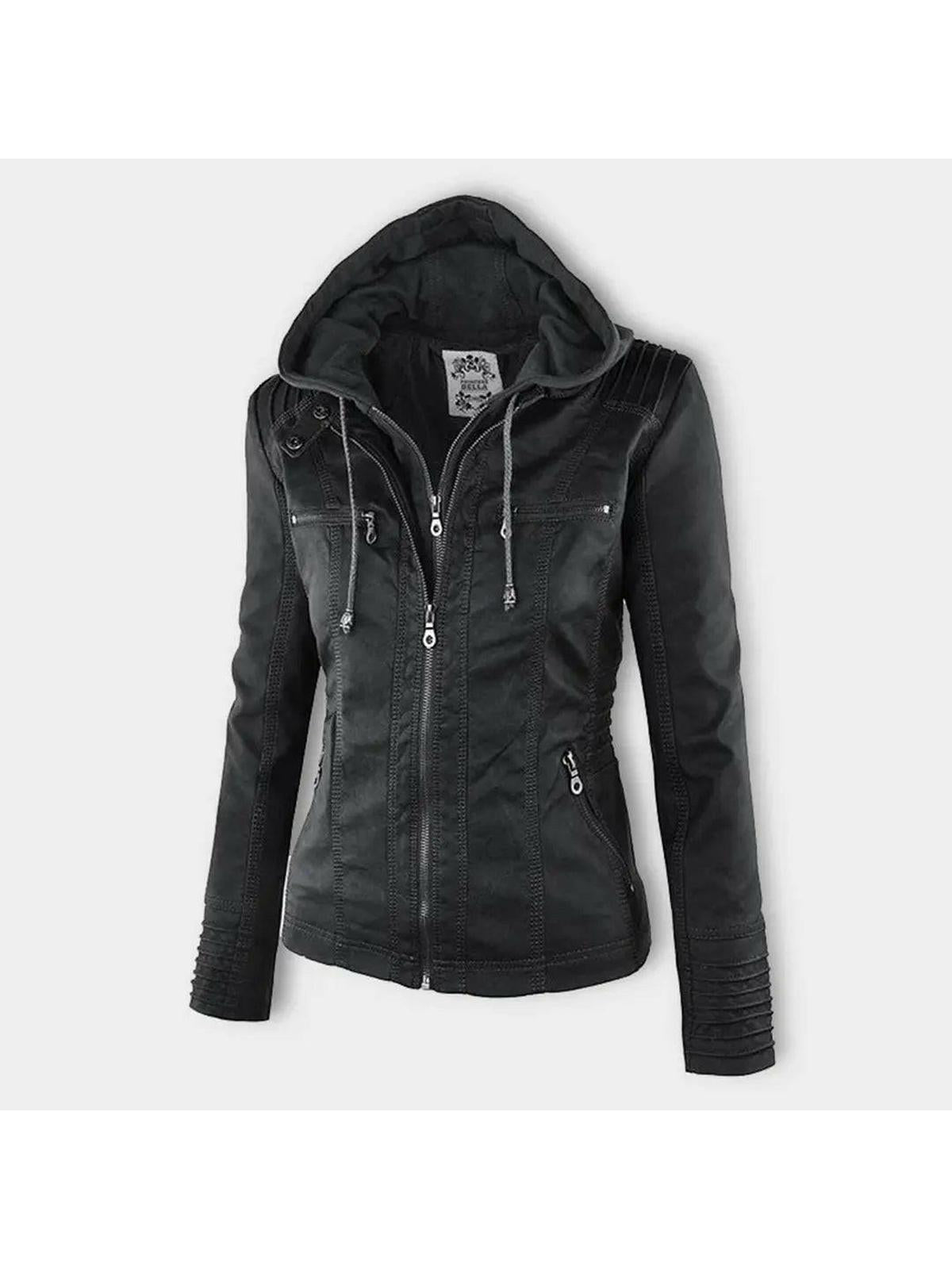 Mia | Elegant Waterproof Women's Leather Jacket for All Seasons 4