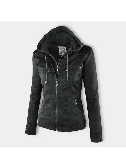 Mia | Elegant Waterproof Women's Leather Jacket for All Seasons 4
