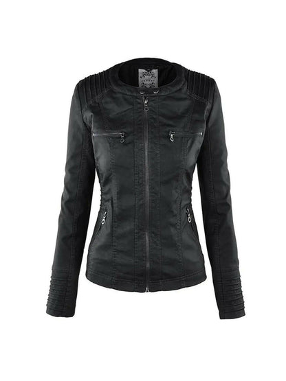 Mia | Elegant Waterproof Women's Leather Jacket for All Seasons 5