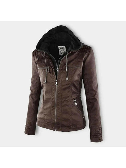 Mia | Elegant Waterproof Women's Leather Jacket for All Seasons 7