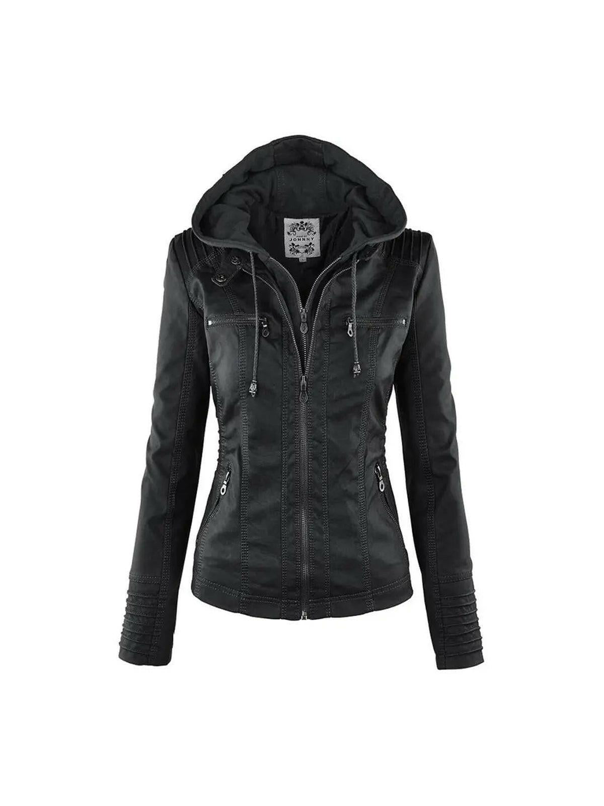 Mia | Elegant Waterproof Women's Leather Jacket for All Seasons 9