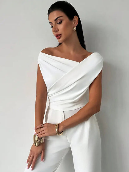 Mia | Sophisticated Draped Women's Top 1