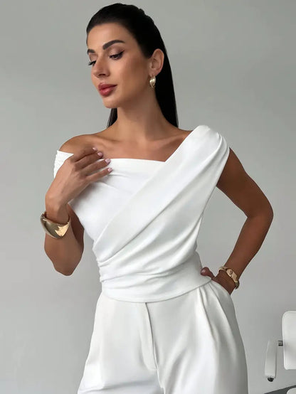 Mia | Sophisticated Draped Women's Top 2