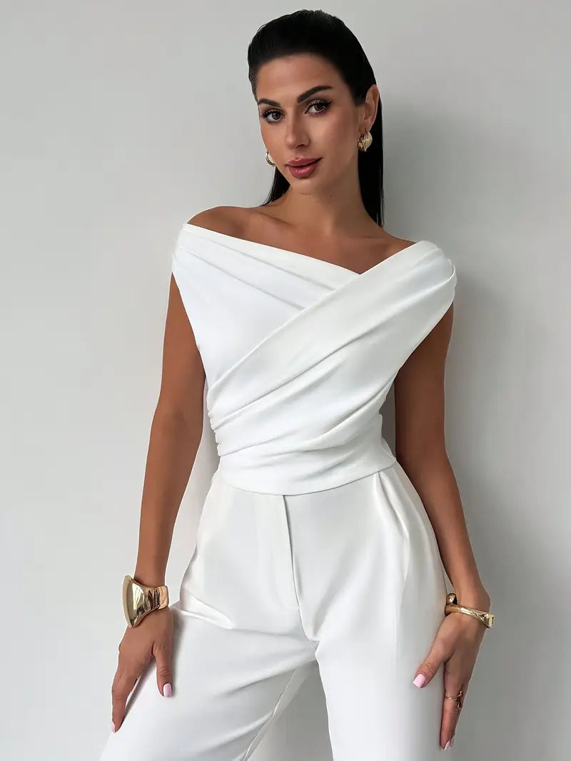 Mia | Sophisticated Draped Women's Top 4