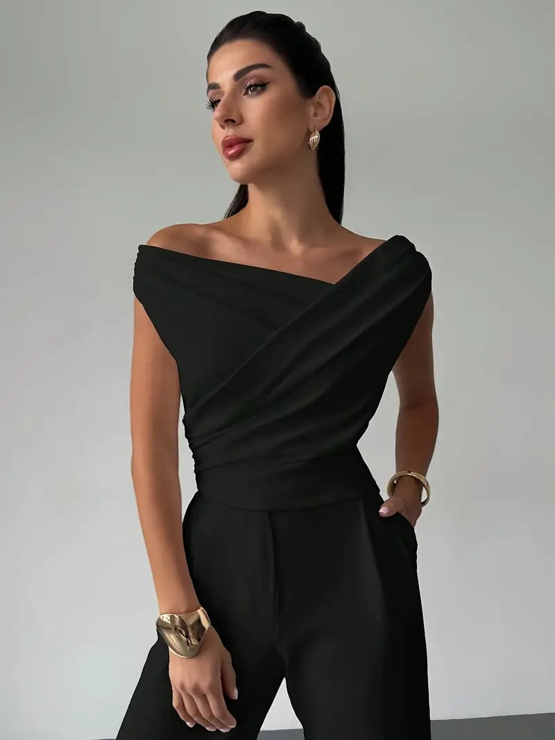 Mia | Sophisticated Draped Women's Top 7
