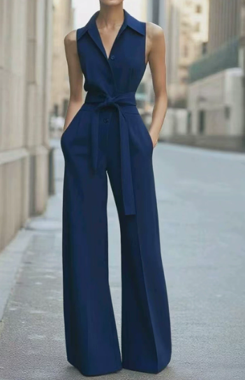 Sophia | Elegant Wide-Leg Jumpsuit for Women - Chic Contemporary Style 2
