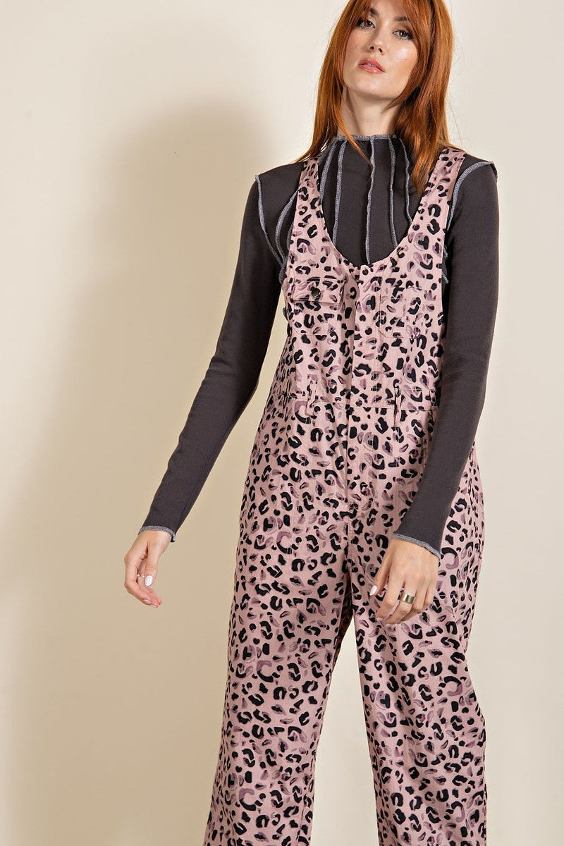 Animal/leopard Printed Jumpsuit Smile Sparker