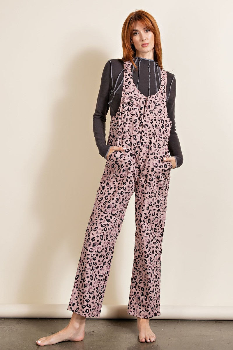 Animal/leopard Printed Jumpsuit Smile Sparker